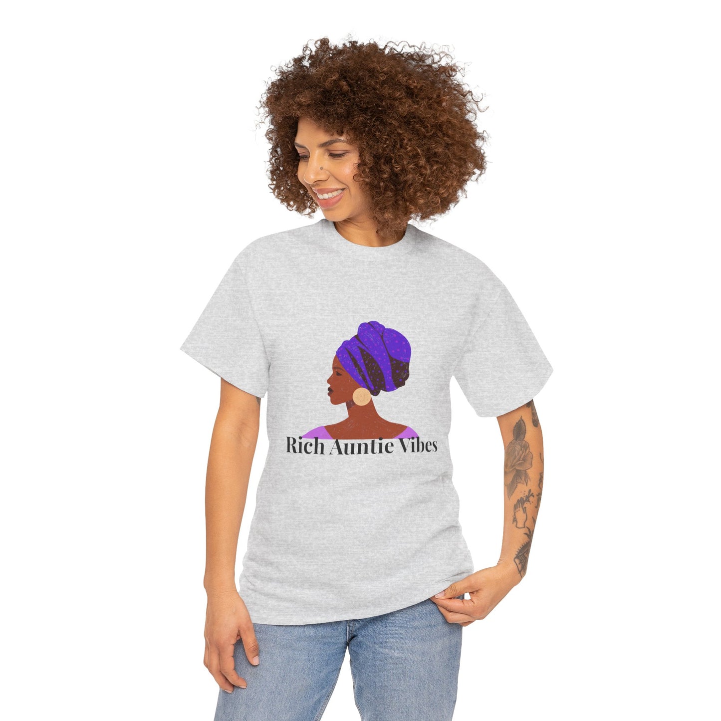 Rich Auntie Cotton Tee - Multi