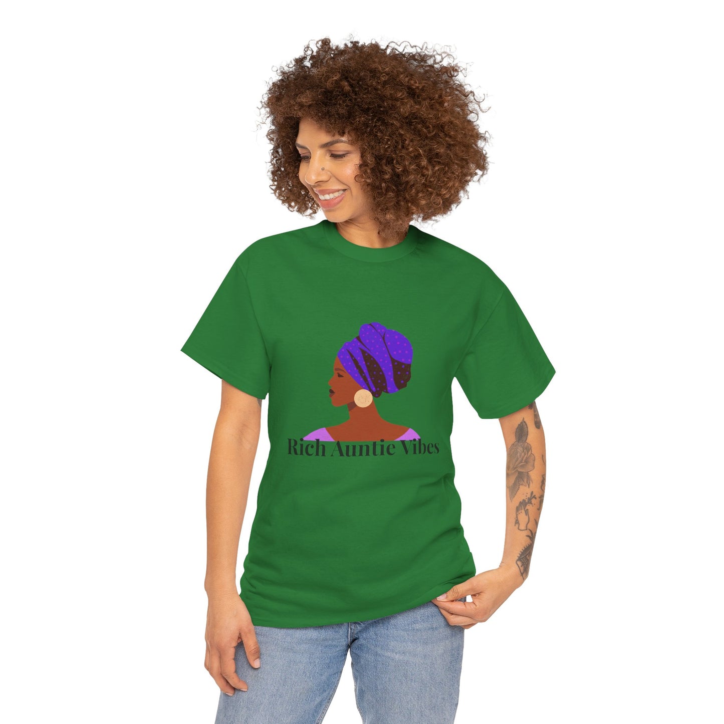 Rich Auntie Cotton Tee - Multi