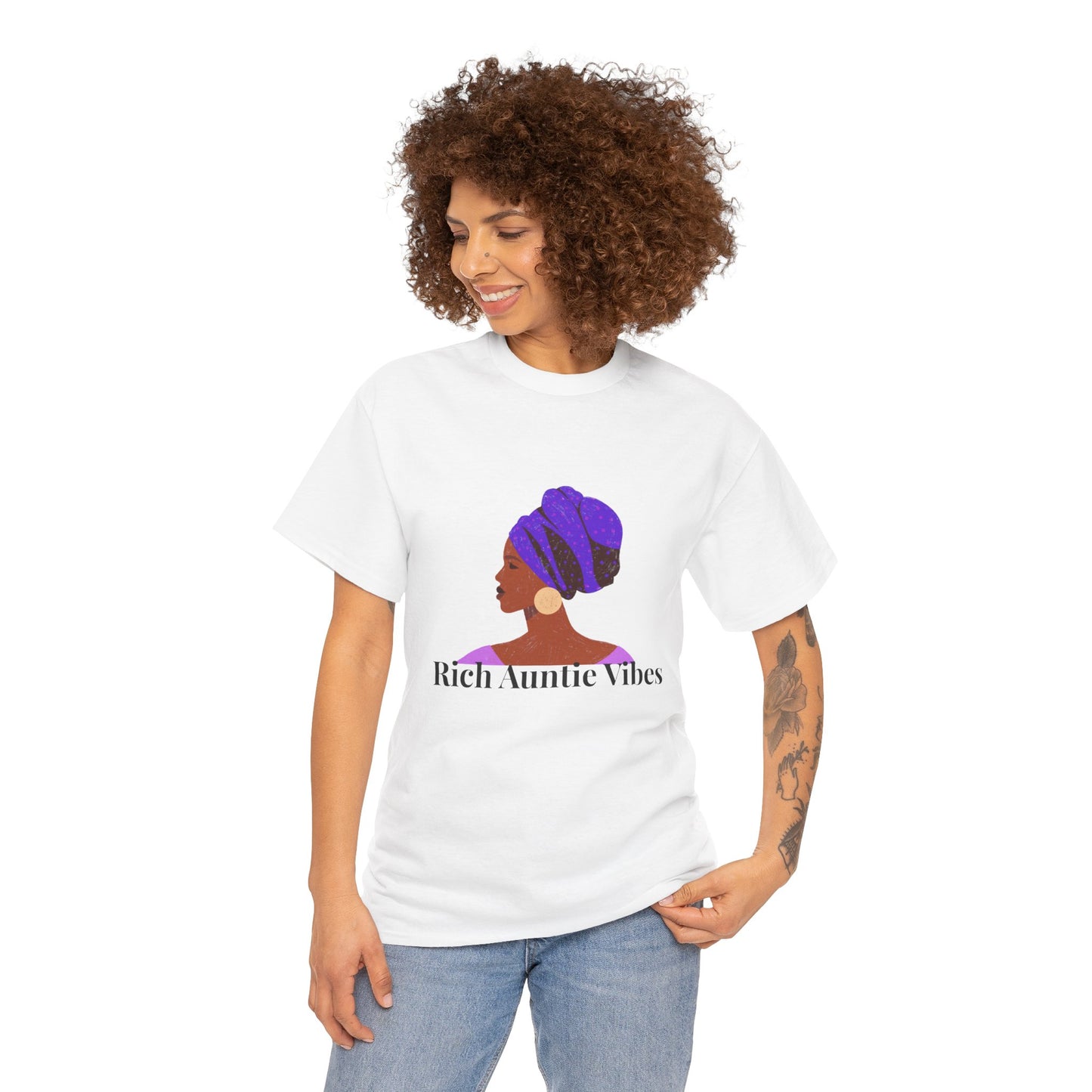 Rich Auntie Cotton Tee - Multi