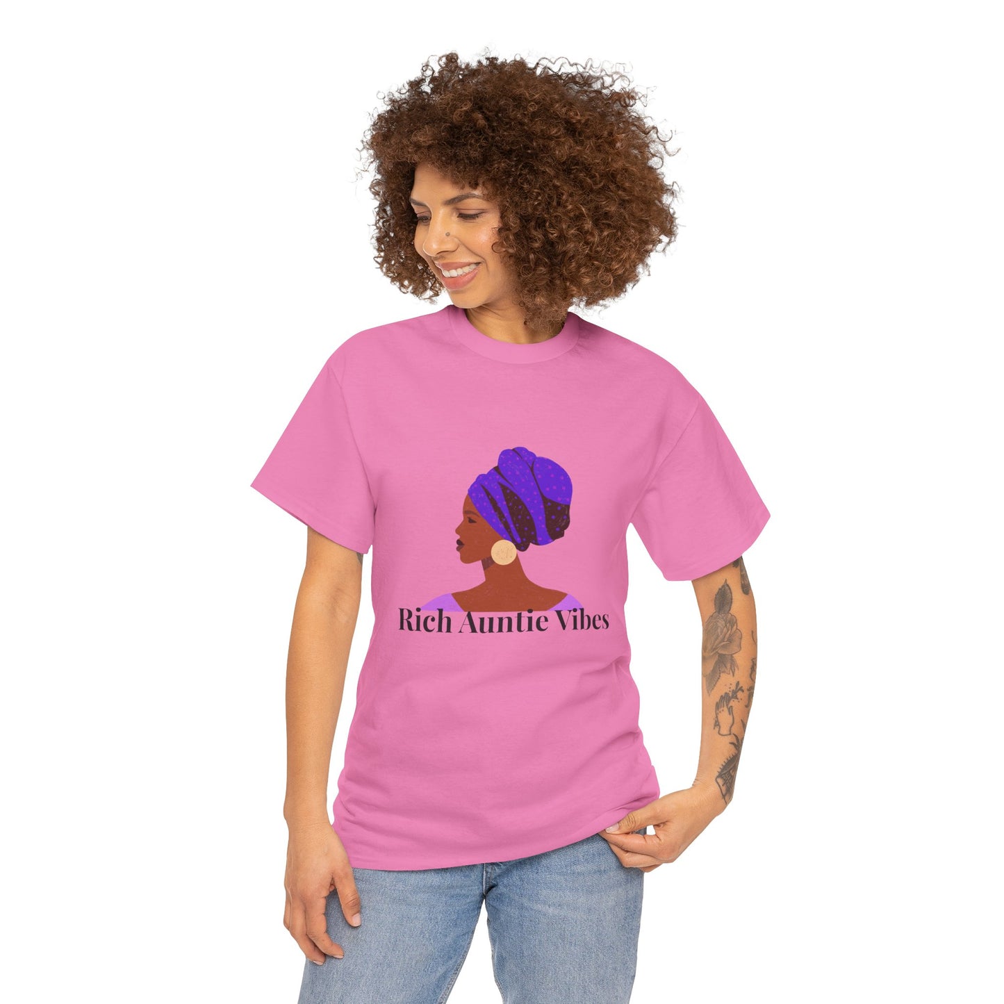 Rich Auntie Cotton Tee - Multi